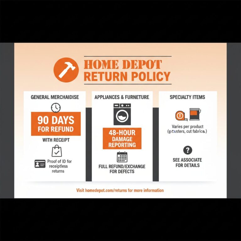 home depot return policy