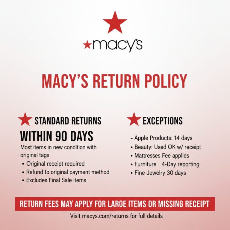 Macy's Return Policy