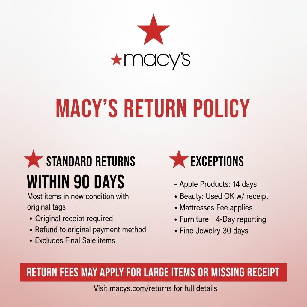 Macy's Return Policy